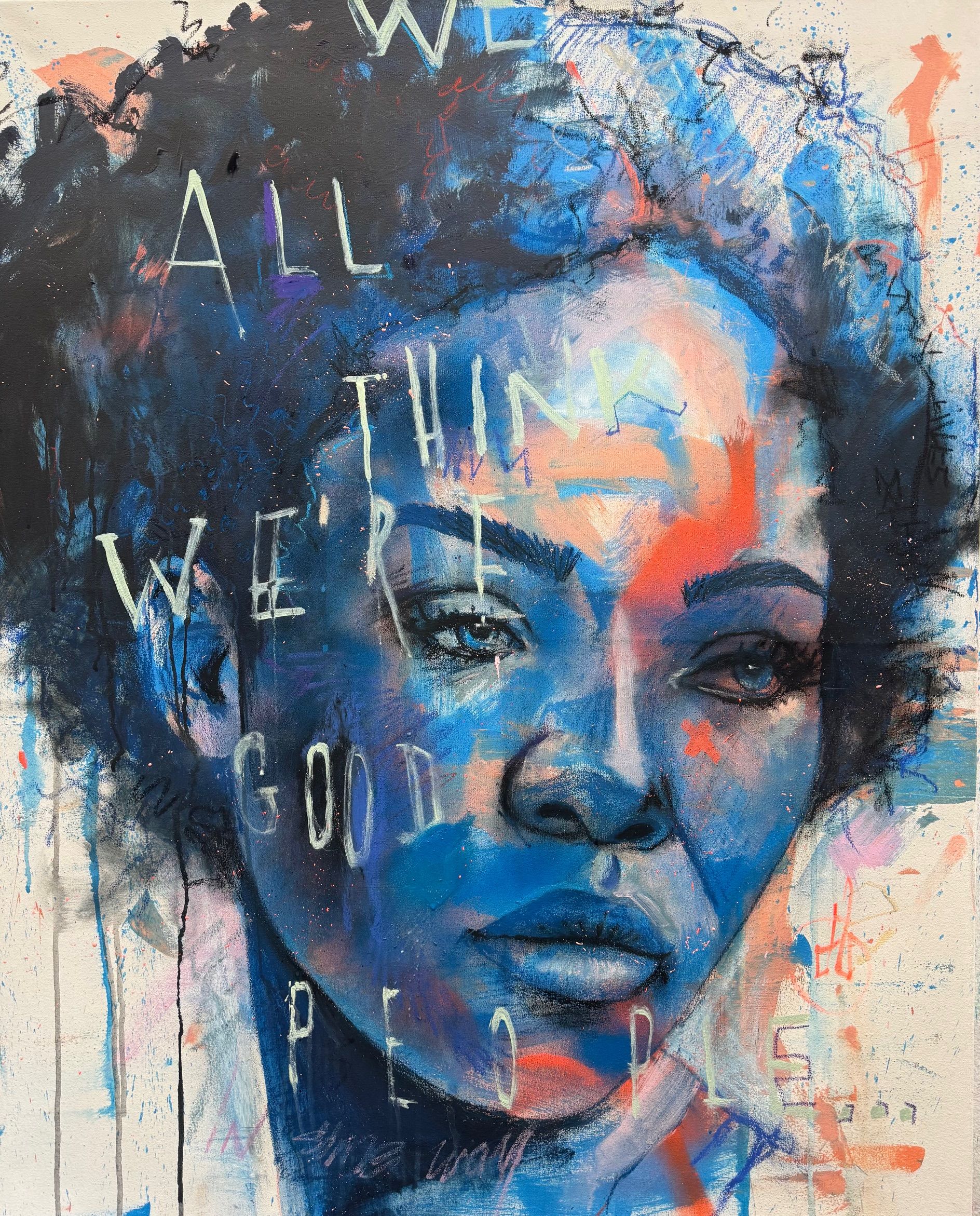 Darkko Lingo, ohne Titel, 70×50 cm, Mixed Media, 2025