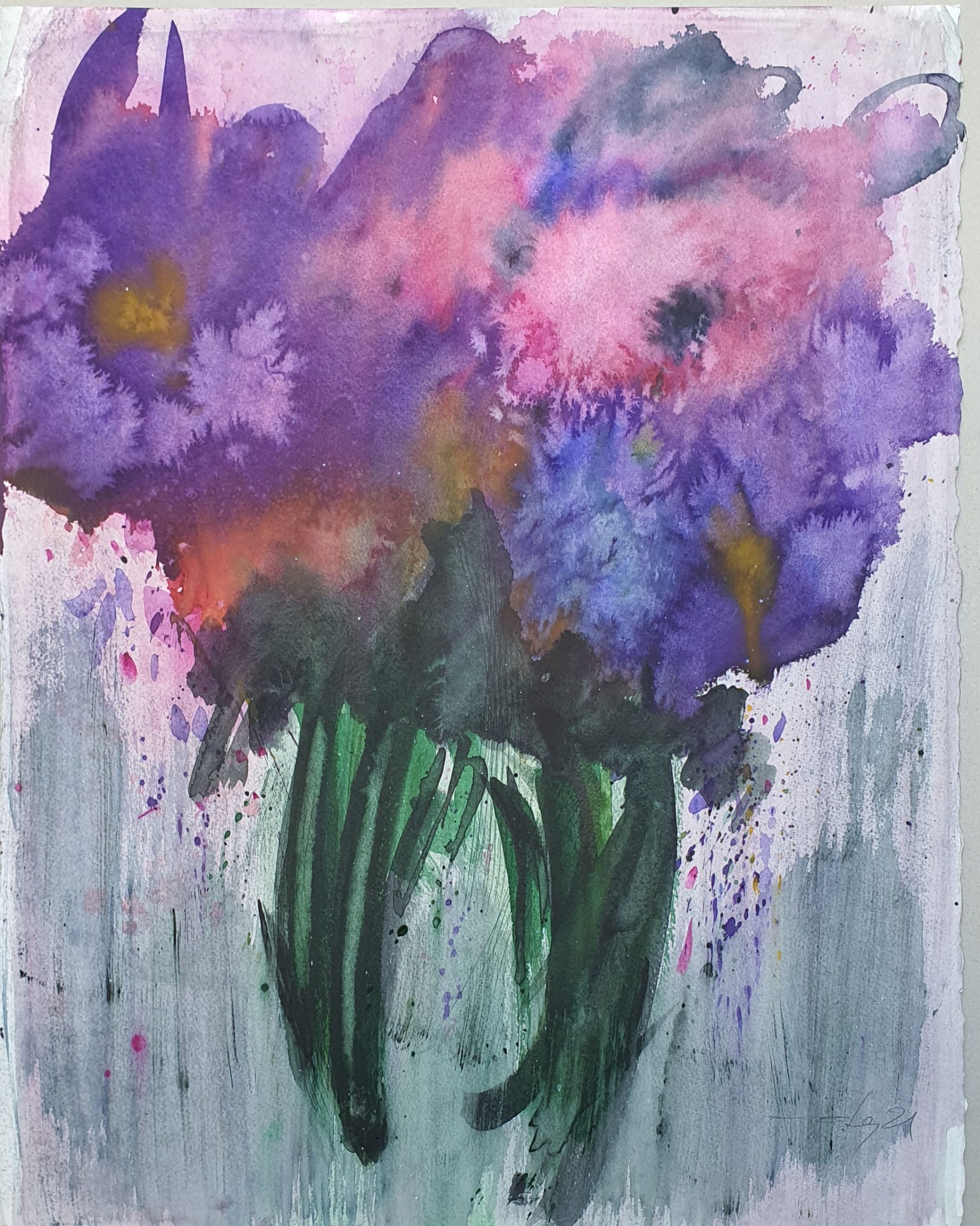 Fern MEHRING, O.T., 65×50cm, Aquarell, 2021, Foto:Fern Mehring, VG Bild-Kunst,Bonn 2026